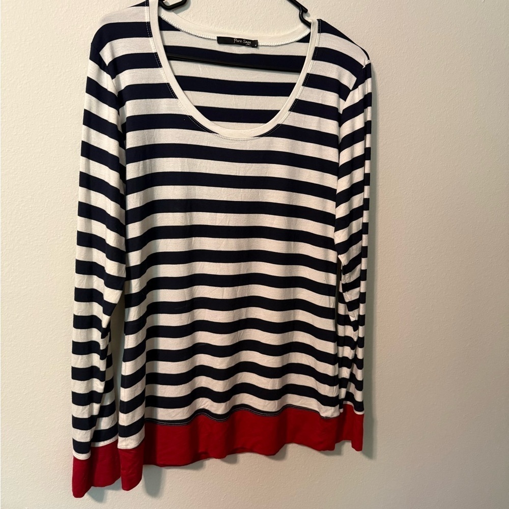 H&M Black and White Relaxed Sweatshirt